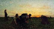 Jules Breton The Weeders, oil on canvas painting by Metropolitan Museum of Art France oil painting artist